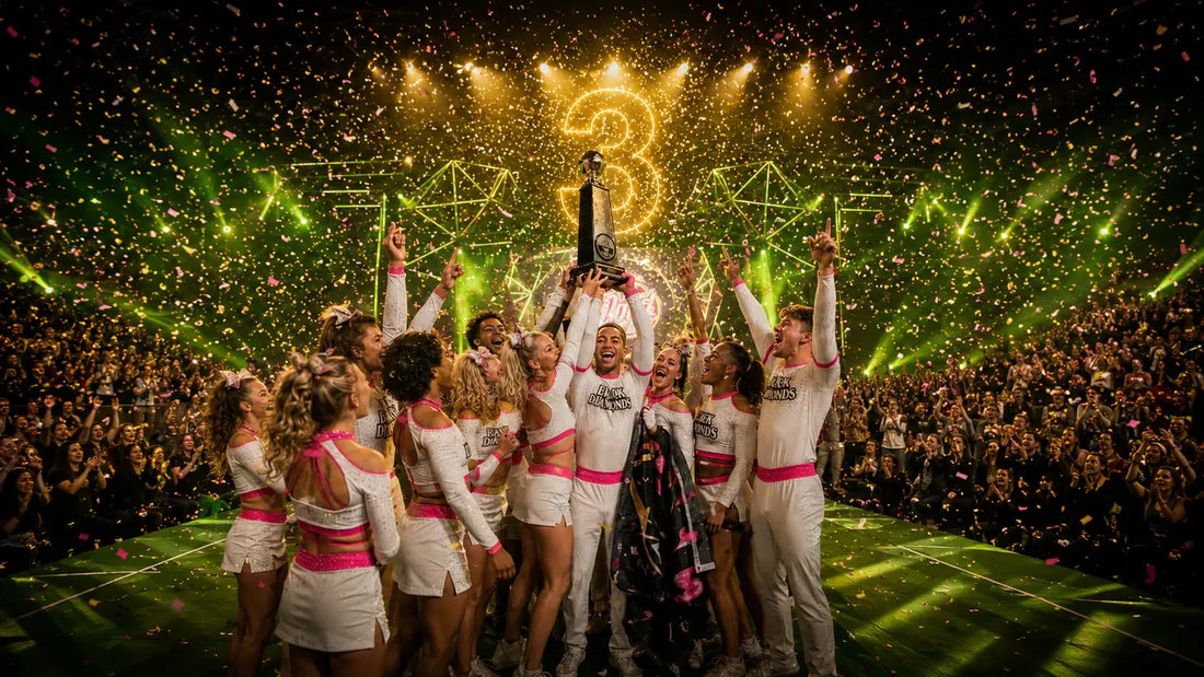 United All Stars Black Diamonds three-peat — Centerstage X Vegas-themed cheer music for All Star Worlds 2025-2026