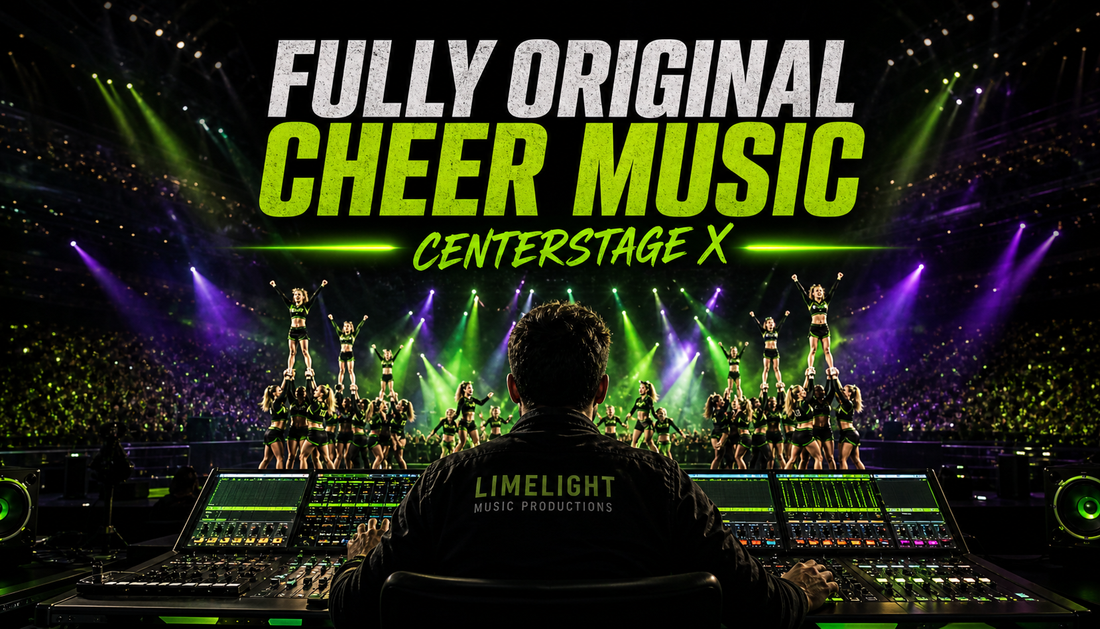 What is a fully original cheer music mix — Centerstage X by Limelight Music Productions